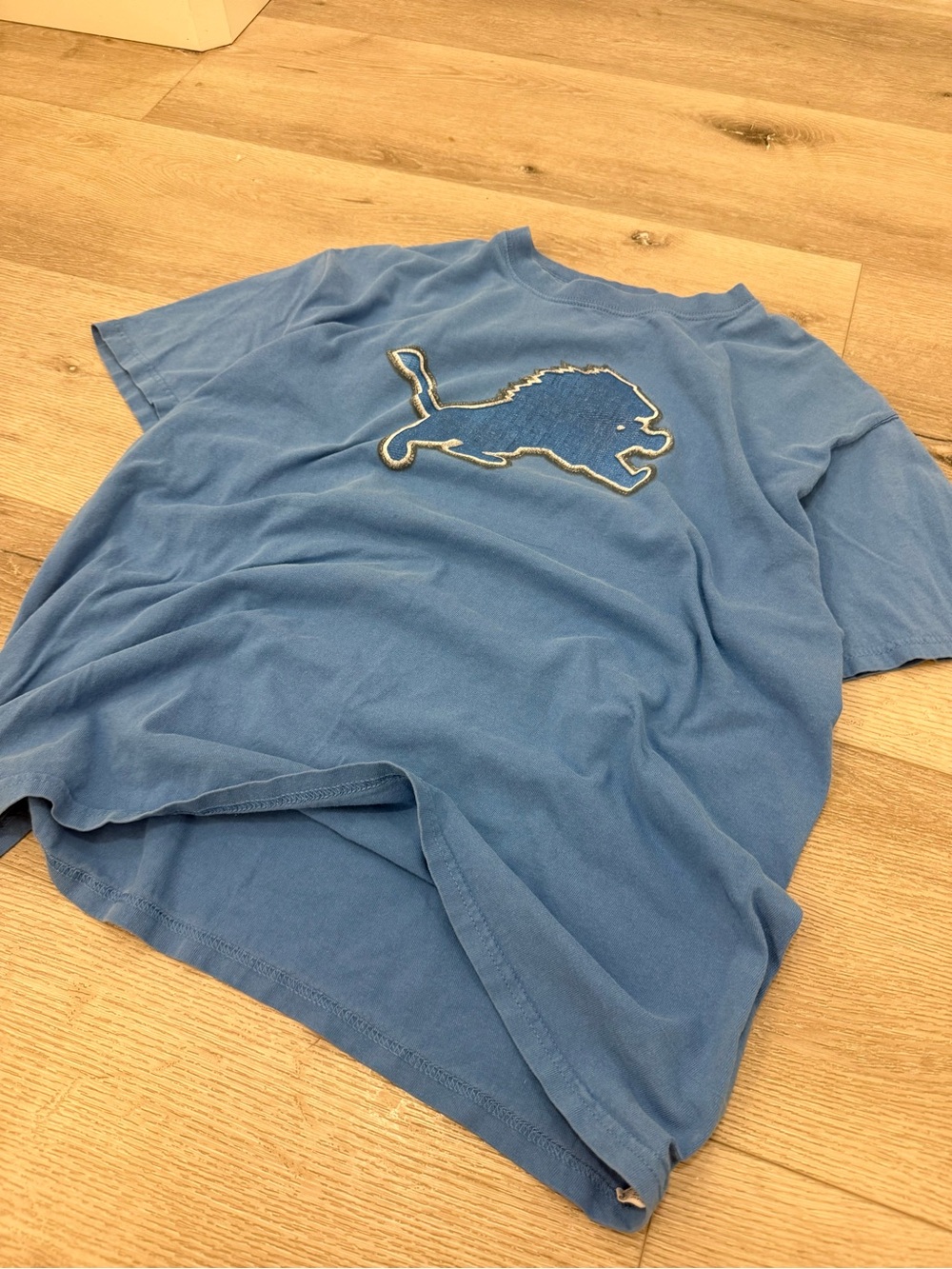 NFL Detroit Lions Light Blue Short Sleeve Logo Tee